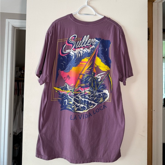 Sullen Graphic Tee in Purple - Picture 1 of 3